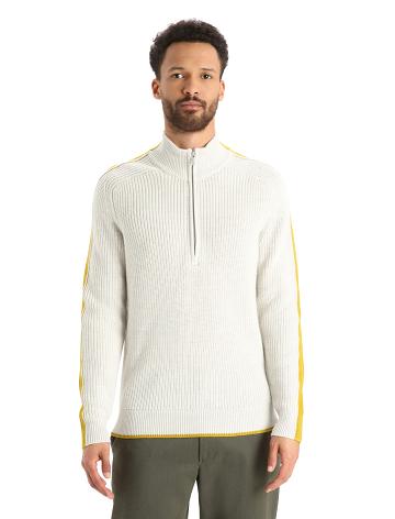 Icebreaker Merino Lodge Long Sleeve Half Zip Férfi Pulóverek Arany | HU 1213NWYB